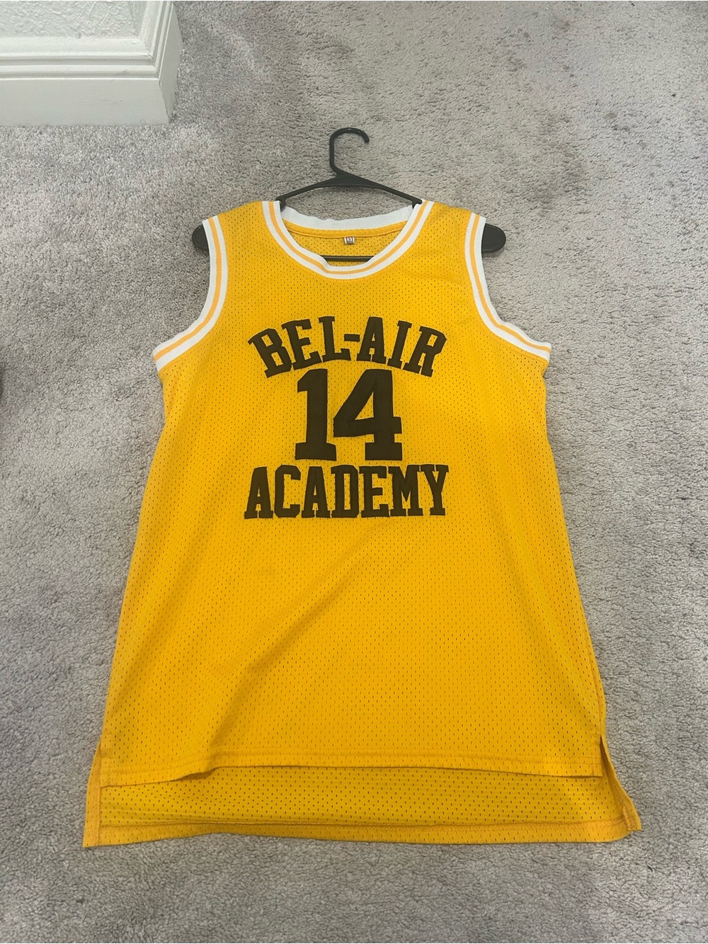 Fresh Prince Bel-Air Academy Yellow Basketball Jersey - #14